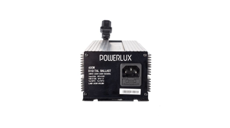 600W Powerlux Electronic Ballast | GrowShop LowCost
