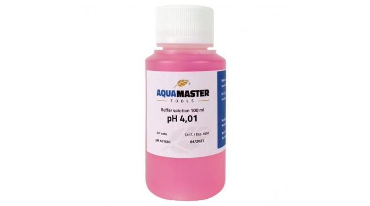 Aquamaster Liquid Calibration pH 4.01 - 100ml | GrowShop LowCost