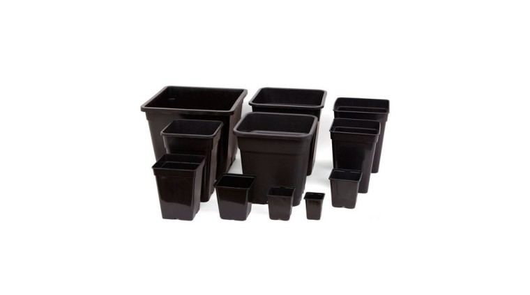 Black Square Pot | GrowShop LowCost