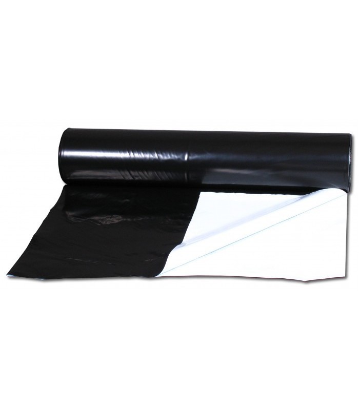 Thick Black and White Reflective Plastic 2x100 | GrowShop LowCost