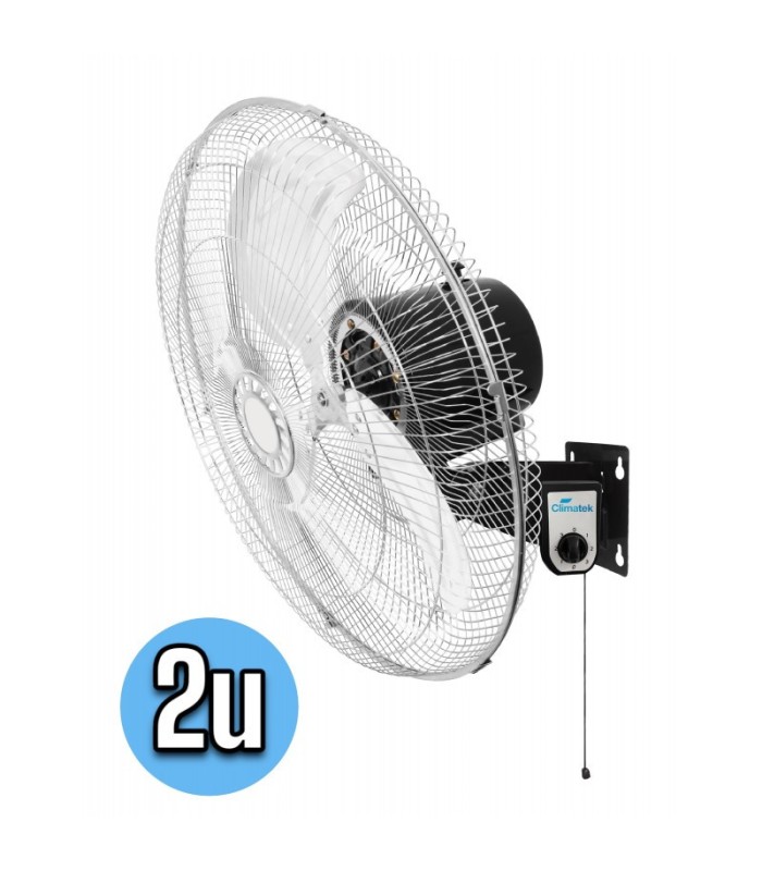 Ventilador de pared industrial 75W Climatek, 2 unidades