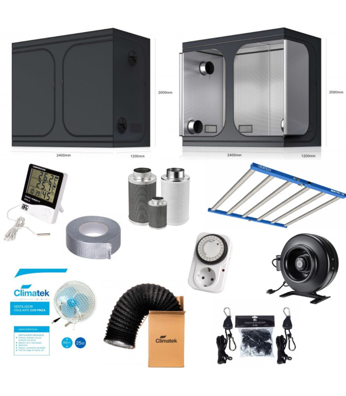 KIT INVERNADERO LED 2,40 X 1,20 X 2.