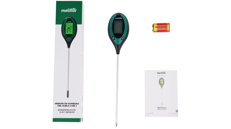 MELIFLOR SOIL MOISTURE METER 4 IN 1