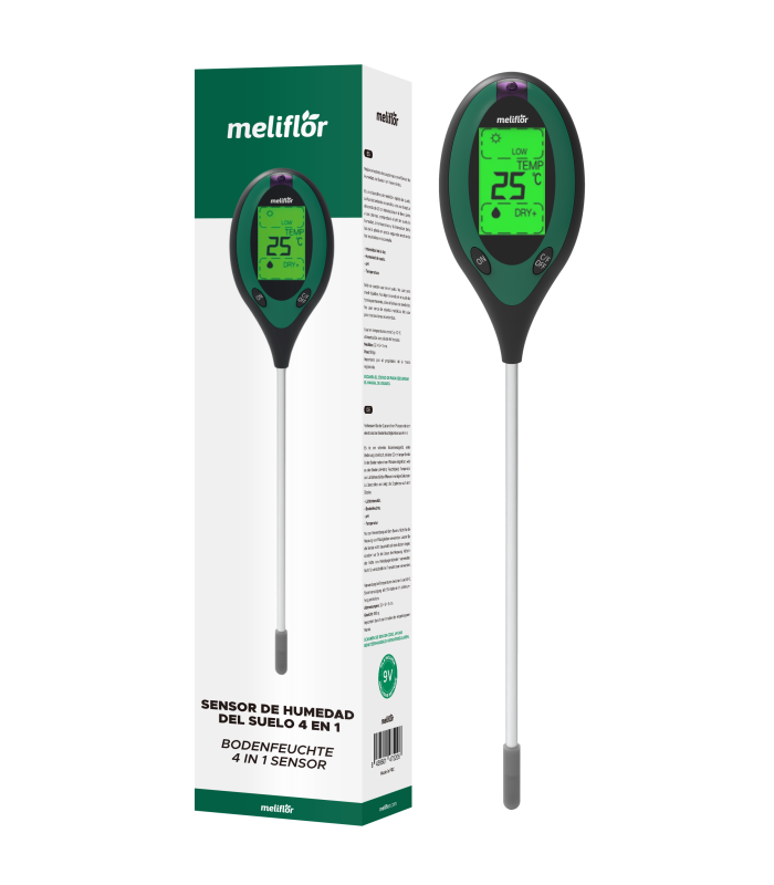 MELIFLOR SOIL MOISTURE METER 4 IN 1